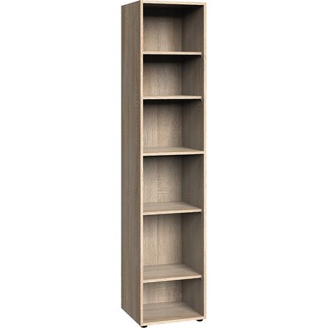 Eckregal Eiche MIAMI-43, B/H/T ca. 40/185/38 cm (1/2)