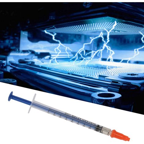 Pâte d'argent conductrice en seringue, graisse d'argent à séchage rapide pour la réparation de circuits imprimés de clavier (0,4 ml) (1/5)