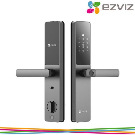 Serratura Intelligente Porta Blindata CS-DL05 7 in 1 Smart Lock Wifi Impronte Digitali Codici di Accesso Scheda di Prossimità Passcode Avvisi Istantanei, Resistente IP 65 (1/2)