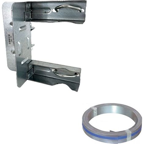 Pack HDSAT Cerclage de cheminée Simple + Feuillard Galvanisé 10m Fixation Antenne TNT (1/3)