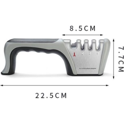 Aiguiseur Couteaux, 4 en 1 Affuteur Couteau Professionnel avec Une Paire de Gants Anti-Coupure, eguiseur de Couteau (1/4)
