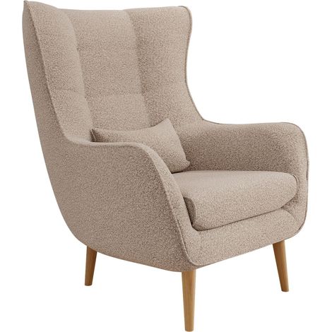 Fauteuil Comfivo Ulmus VI, Lambi 06, 106x80x95cm, Tissu, Pieds: Bois, 0, Partiellement assemblé (1/5)