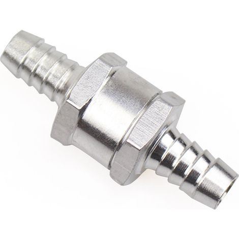 mm (5/16 inch) Fuel Check Valve - One-way valve made of aluminum alloy for gasoline and diesel fuel, prevents fuel backflow in automotive, marine, generator and industrial applications.--DTEKGAZ