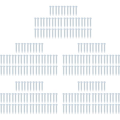 250 vis autoperceuses tête ronde fraisée M4.8x50 mm - lot de 250 pièces - vis à tôle galvanisées en acier carbone (1/5)