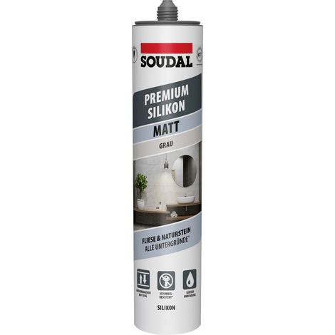Soudal Silikon Premium grau matt 300 ml Dichtmaterialien