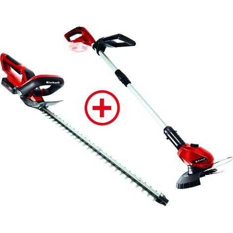 Einhell Akku-Heckenschere inkl. 2,5 Ah Starter-Kit + Akku-Rasentrimmer (1/5)