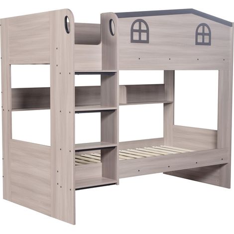Hector Bunk Bed - L113 x W169 x H198 cm - Ash Grey