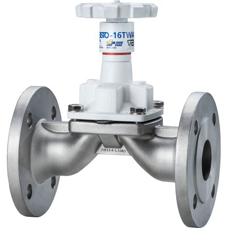 Vanne à membrane SISTO-16 TWA 1.4409, eau DVGW, PN16 DN15