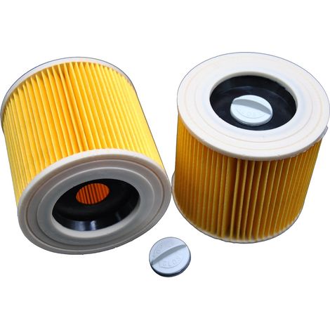 Filtro de cartucho BOED 2x para aspiradora compatible con Kärcher WD 2.200, WD 2500 M, WD 3.200, WD 3.300 M, WD 3.500 P (1/5)