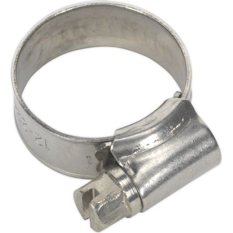 Sealey SHCSS00 Stainless Steel Hose Clip 16-22mm - Pack of 10