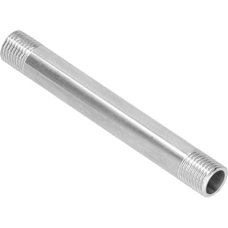 Raccord de plomberie en acier inoxydable fileté mâle G1/4, 10cm, joint de tuyauterie pour fournitures de plomberie