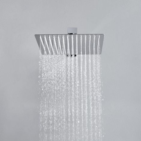 Cabezal de ducha de acero inoxidable 304 con boquilla de silicona – Ducha de lluvia para un potente chorro de agua (1/5)