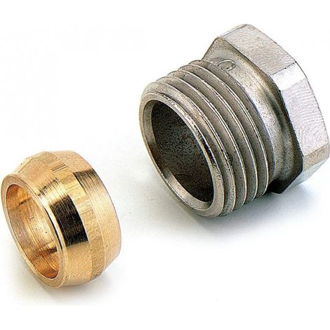 Comap – Bicone 15X21/15 – Raccord laiton fileté pour plomberie – Dimensions 15x21 mm – Connexion fiable pour radiateurs à eau