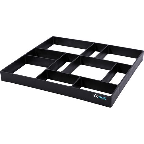 Moule de pavage en plastique pour jardin, chemin en ciment ou béton, brique et pierre de route – coffrage DIY réutilisable.