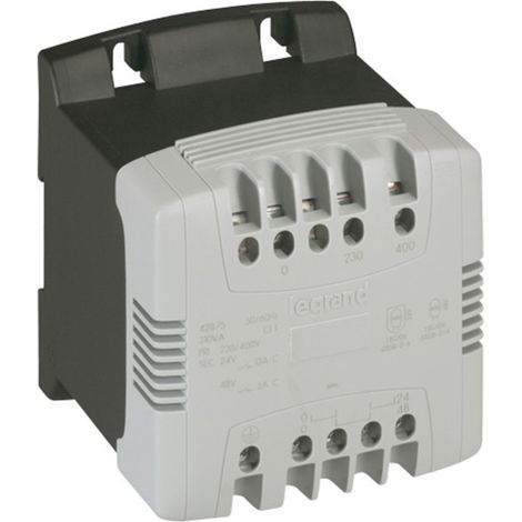 Legrand – Transformateur de sécurité monophasé 230/400V vers 12/24V – Puissance 310VA – Bornes à vis pour installation facile