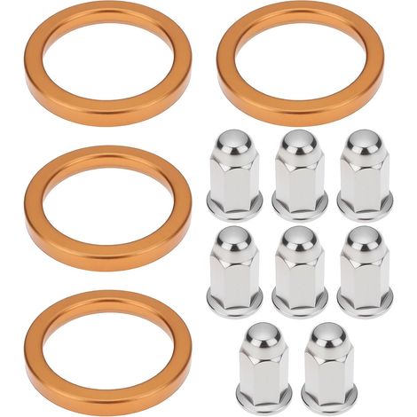 Store Lot de 2 Joints d'échappement avec écrous Borgnes Compatible avec Honda CB/CL160/175/200 XL/XR250/350/500/600 E (1/5)