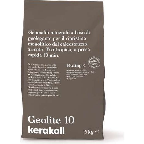 Kerakoll Geolite 10 Malta Tixotropica 5kg - Ripristino Calcestruzzo Armato