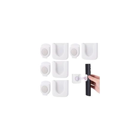4Pcs Support Magnétique pour Télécommande, Support Telecommande Mural, Magnétique pour Télécommande, Organisateur Mural Multifonctionnel pour la Prise de Charge de la TV (1/5)