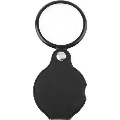 Loupe de poche pliable et portable avec étui de protection, grossissement 8x (1/4)