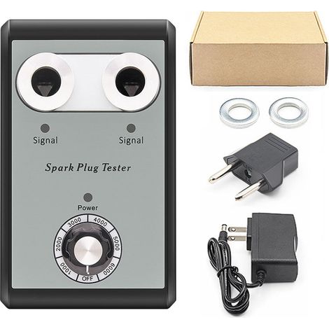 Testeur de bougies d'allumage pour voiture – Outil de diagnostic de saut d'étincelle – 12V 2A – 100-240V – Température de travail -20°C à 60°C – Pour véhicules essence (1/2)