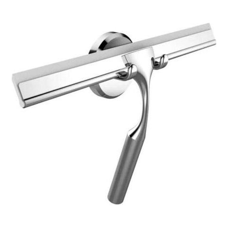 Bathroom Squeegee for Shower with Suction Hook for Glass, Mirror, Door Cleaning Rust-Proof Stainless Steel (1/4)