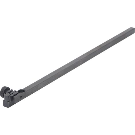 Barra de medición rectangular con abrazadera giratoria - Extensión de 300 mm para comparador de cuadrante - Aluminio - Orificios de 6/8 mm (1/5)