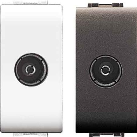 PRISE COAXIALE TV 'MYLIFE' Blanche