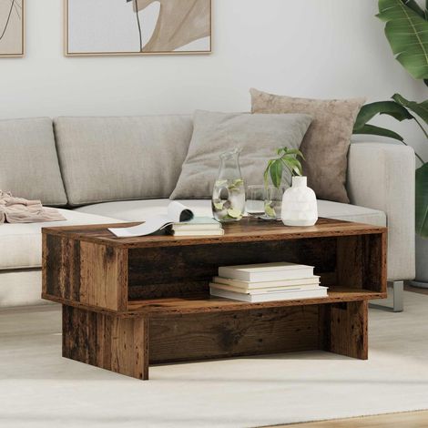 Couchtisch Altholz 80 x 46 x 35 cm Holzwerkstoff (1/5)