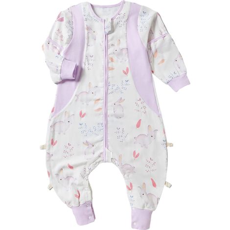 1 gigoteuse pour bébé, à jambes séparées, en fibre de bambou, motifs naturels, taille 80, pour température 25,0–30,0°C (1/5)