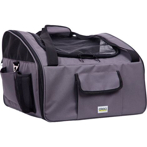 Sac de transport en nylon avec poche de rangement pour chiens et chats modèle Passenger