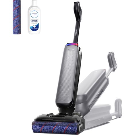 Tineco Floor One S7 Artist Aspirateur Laveur, Aspirateur Balai sans Fil, Aspiration Puissante 22 kPa, Nettoyage Deux Bords, 50 Min d'autonomie, s'aplatit à 180°, Flashdry à 85°C, Anti-Tangle-Design (1/5)