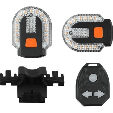 Bicycle Signal Lights, Rear Bicycle Light with Left and Right Indicators for Cycling, Mountain Biking, Delivery, Hiking, and Senior Use, USB Powered, Powerful Light (1/5)
