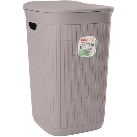 Stefanplast Portabiancheria Domus 50 L Greige 37x36x56 Cm