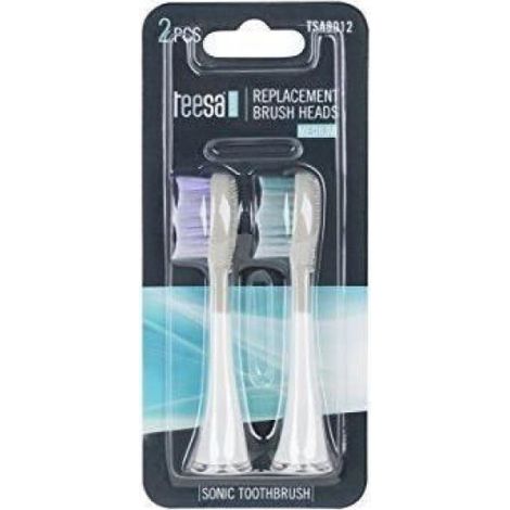 Têtes De Brosse À Dents Sonique - Taille Moyenne - Compatible Avec Brosses À Dents Soniques - 2 Pièces (1/3)