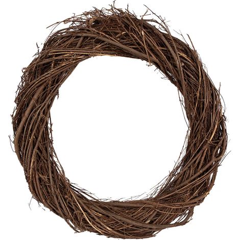 Couronne Clayre & Eef Ø 45 cm en bois brun (1/5)