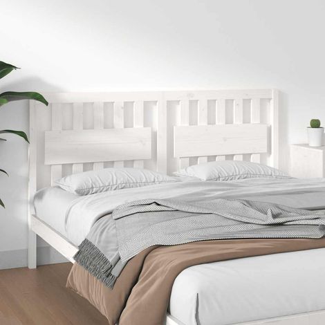 Tête de lit en pin massif blanc 165,5 x 4 x 100 cm pour cadre de lit - PANGIVO (1/5)