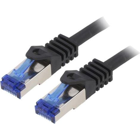 Cable reseau RJ45 male S-FTP Cat 6a noir- 3m