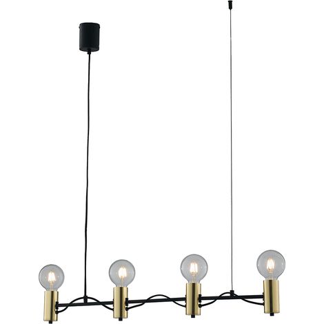 Fan Europe Axon - Bar Deckenanhänger, Schwarz, Gold, E27 (1/3)