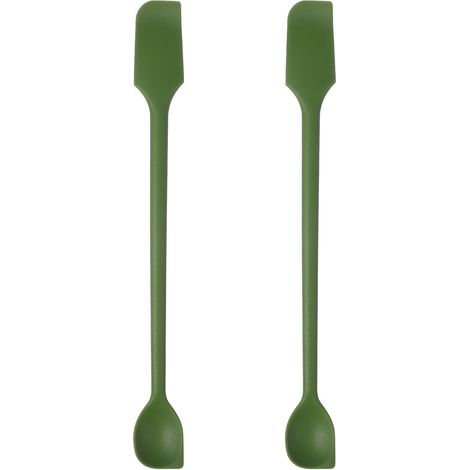 Silicone Spatulas Set of 2 Mini Spatulas Double Sided Small Silicone Spatulas Narrow Silicone Spatulas Reusable Kitchen Cosmetics Jam Jars Cream (1/5)
