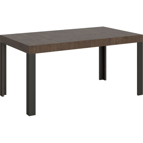 Tavolo allungabile 90x160/264 cm Linea Noce telaio Antracite (1/5)