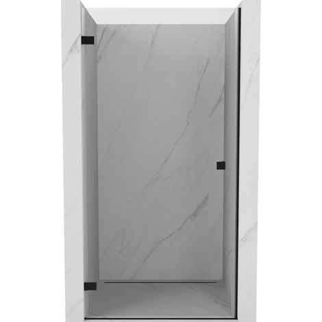 Mexen Lunar-B porte de douche ouvrante gauche 90 cm, transparent, noir - 832-090-000-70-00-L (1/5)