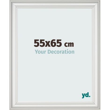 yd. - Cadre photo 55x65 - Blanc Patine - MDF - Lazio