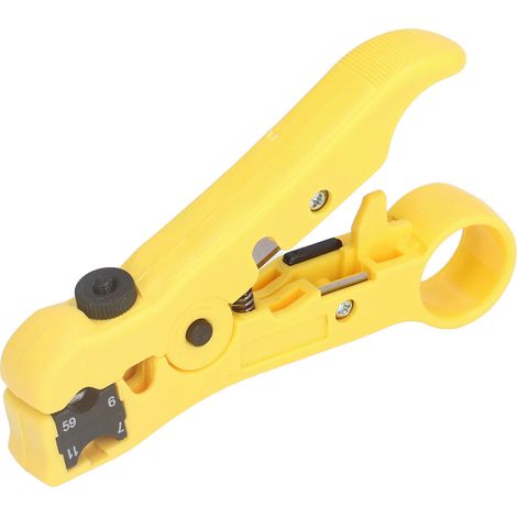 Koaxialkabel-Abisolierer, multifunktional, verstellbar, manuell, für RG59/6/11/7-Kabel (1/5)