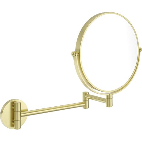 Deante Kosmetikspiegel mit beweglichem Arm, gold