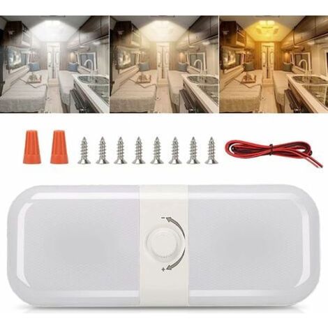 Éclairage intérieur LED 12 V pour camping-car, camion, bateau, voiture, fourgonnette, cabine, 3 couleurs... (1/5)