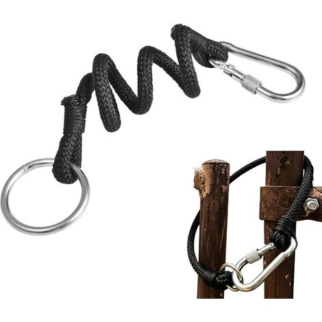 Loquet de portail pour clôture à chevaux, verrouillage de porte d'écurie Attache de corde pour grange, idéale pour les éleveurs, les agriculteurs, les cavaliers, les pâturages, les centres équestres, (1/5)