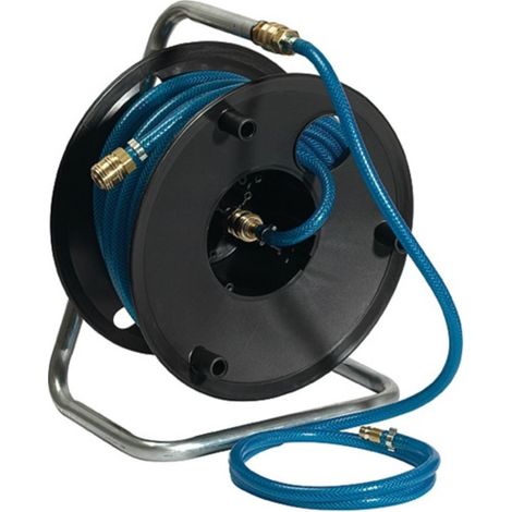 Riegler  Carrete  manguera  aire  comprimido  20  m  manguera  PVC  Ø  12  x  6  acoplamiento  NW  7,2  -  113975 (1/2)