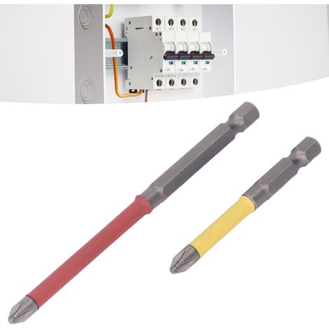 Set aus zwei Elektriker-Schraubendreherbits, speziell entwickelter 11-Punkt-Schraubendreher, Werkzeug zum Entfernen von Schrauben aus pneumatischen Schalttafelbuchsen (1/5)