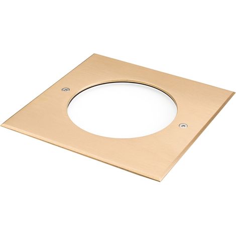 Encastré de sol extérieur ZEPH 3 24V carré bronze bleu 6x2W - EUROPOLE - 55334BR