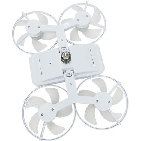 Ventilateur plafond blanc suspendu – Éclairage LED – Silencieux – Puissant – Intérieur design élégant